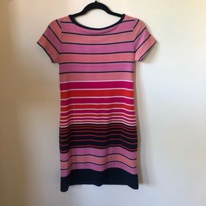 Michael Kors short sleeved  striped dress